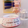 Load image into Gallery viewer, Chewy Vuiton pet bowl 16oz