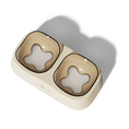 Load image into Gallery viewer, Wave Elevated Pet Food and Water Bowl Duo
