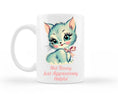 Load image into Gallery viewer, Just Aggressively Helpful Cat Mug
