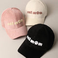 Load image into Gallery viewer, Cat Mom Chenille Patch Corduroy Baseball Cap

