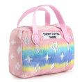 Load image into Gallery viewer, Pink Ombre Chewy Vuiton Handbag Squeaker Dog Toy
