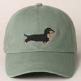 Load image into Gallery viewer, Dachshund Embroidered Baseball Dad Cap
