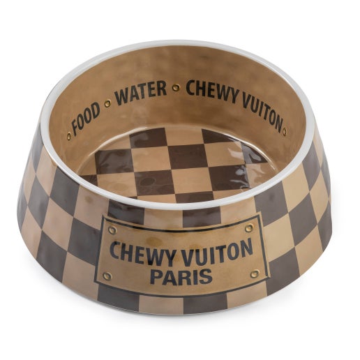 Checker Chewy Vuiton Bowl