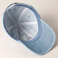 Load image into Gallery viewer, French Bulldog Dog Embroidered Denim Baseball Cap
