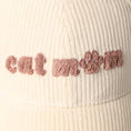 Load image into Gallery viewer, Cat Mom Chenille Patch Corduroy Baseball Cap
