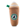 Load image into Gallery viewer, Starbarks Frenchie Roast W/ Straw Squeaker Dog Toy
