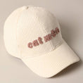 Load image into Gallery viewer, Cat Mom Chenille Patch Corduroy Baseball Cap
