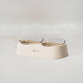 Load image into Gallery viewer, Wave Elevated Pet Food and Water Bowl Duo
