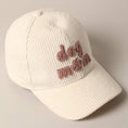 Load image into Gallery viewer, Dog Mom Chenille Patch Corduroy Baseball Cap
