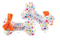 Load image into Gallery viewer, Happy Birthday Bones Squeaker Dog Toy
